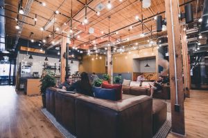 couches in coworking space
